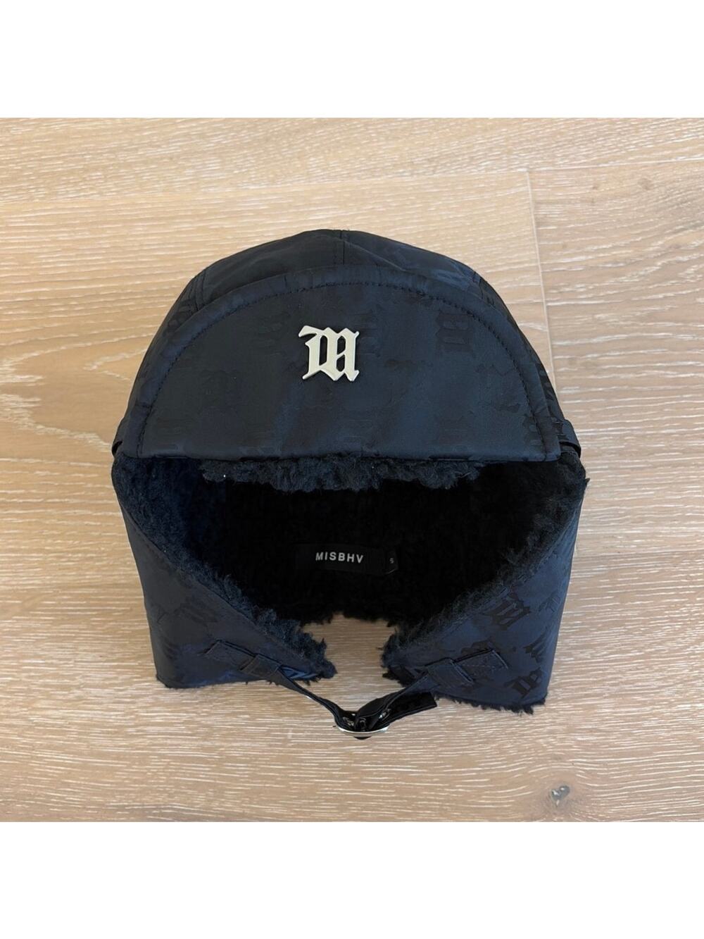 MISBHV Aviator Beanie Hat Size S Black - Picture 1 of 6